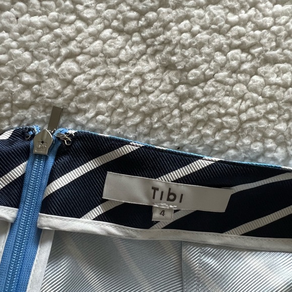 Tibi Delphina Stripe Shirred Skirt - Picture 4 of 6